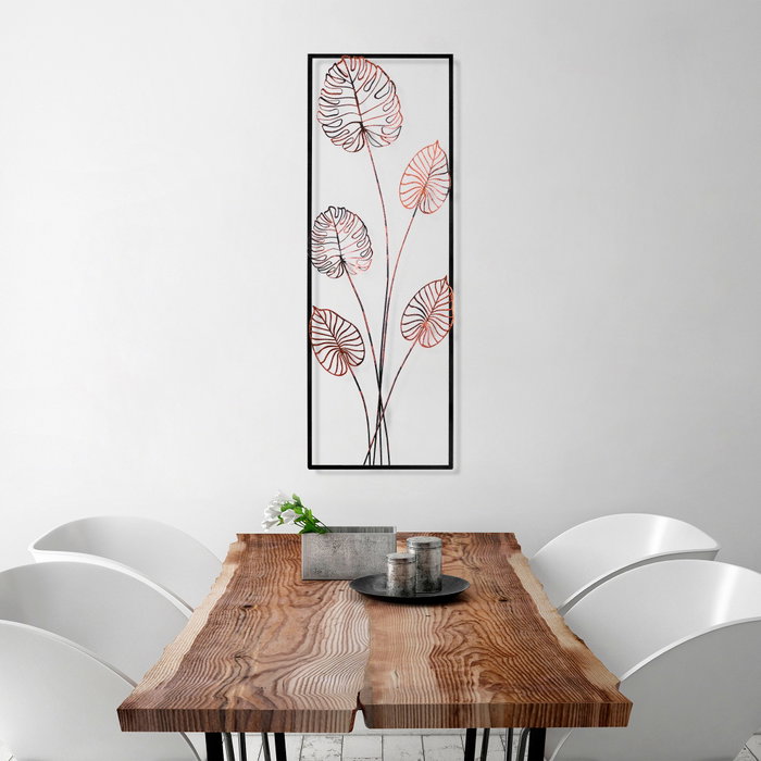 Wallity Strawberry 2 Escultura de pared de metal multicolor